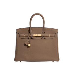 Birkin 35 Bag. Authentic quality luxury bag crafted in genuine leather comes with authenticity card, dust bag and gift bag. The Gold Standard of Everyday Luxury. Step into timeless sophistication with the Birkin 35, the perfect blend of elegance, function, and iconic French craftsmanship. Sized to fit your essentials and more, the Birkin 35 is ideal for everyday use while making a bold, refined statement. Crafted in premium leather and adorned with signature gold or palladium hardware, this masterpiece is more than a bag—it's a legacy. From boardroom power plays to weekend escapes, the Birkin 35 is your most polished companion. Classic. Coveted. Collectible!